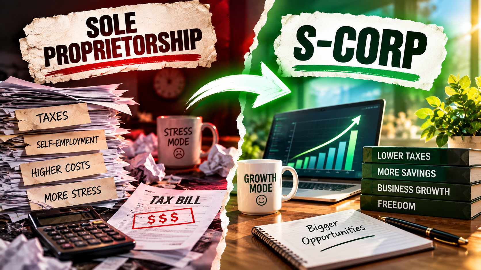 S-Corp vs. sole proprietorship